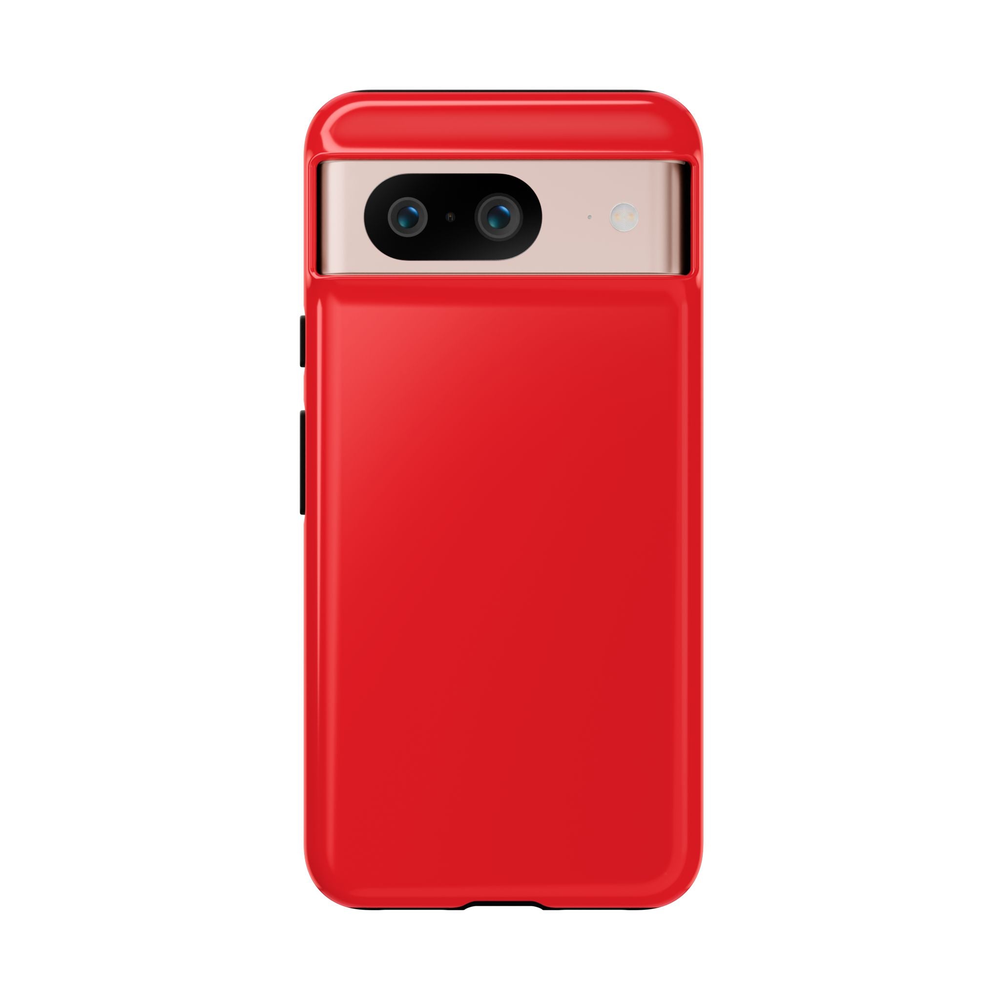 Bright Red Glossy Phone Case | Solid Color Hard Shell