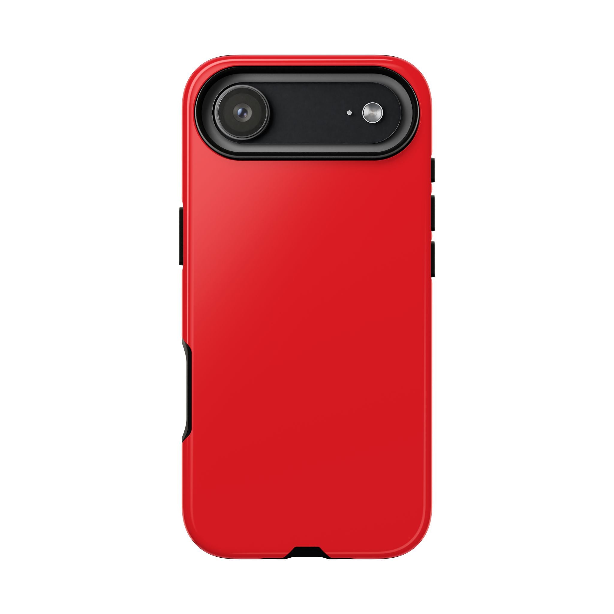Bright Red Glossy Phone Case | Solid Color Hard Shell