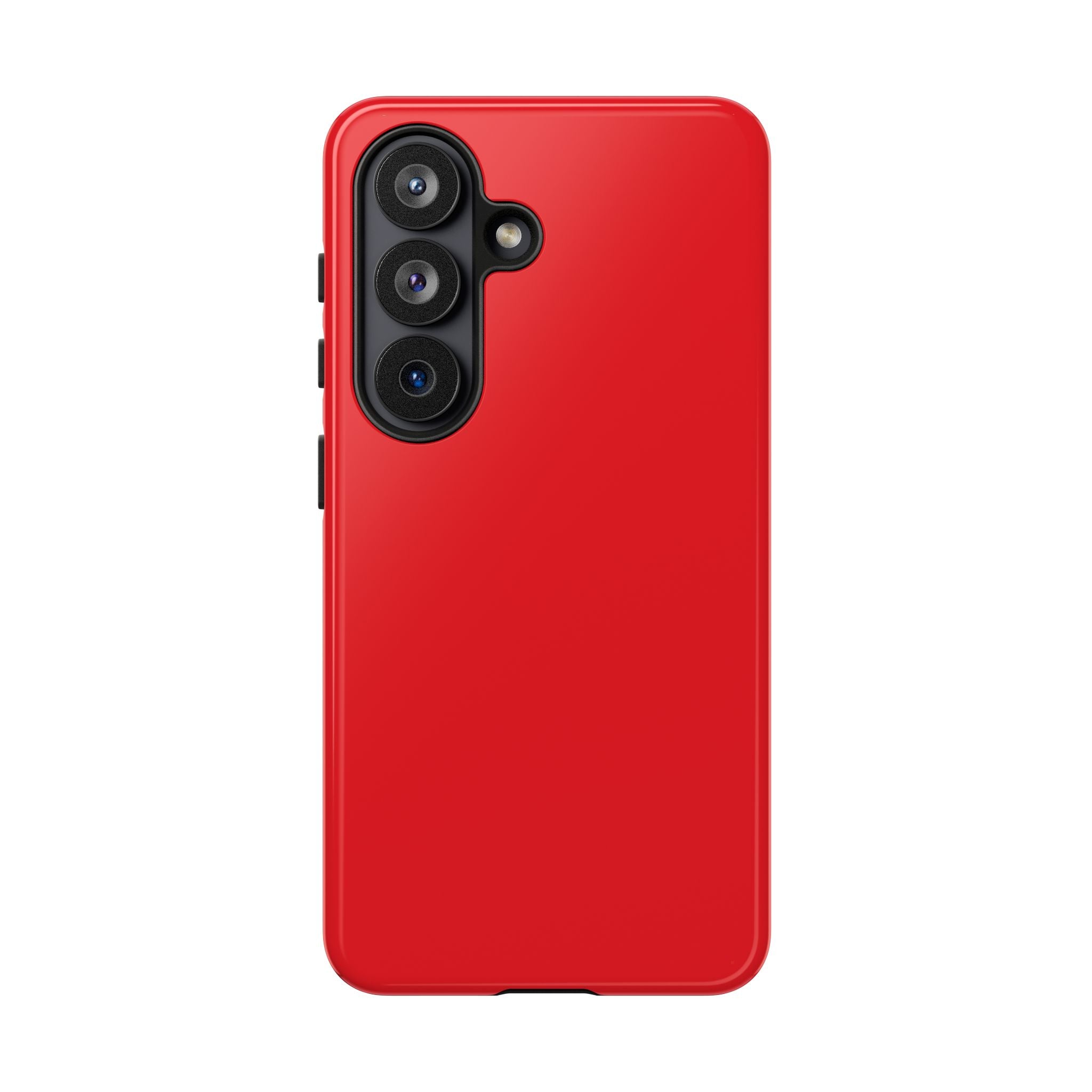 Bright Red Glossy Phone Case | Solid Color Hard Shell