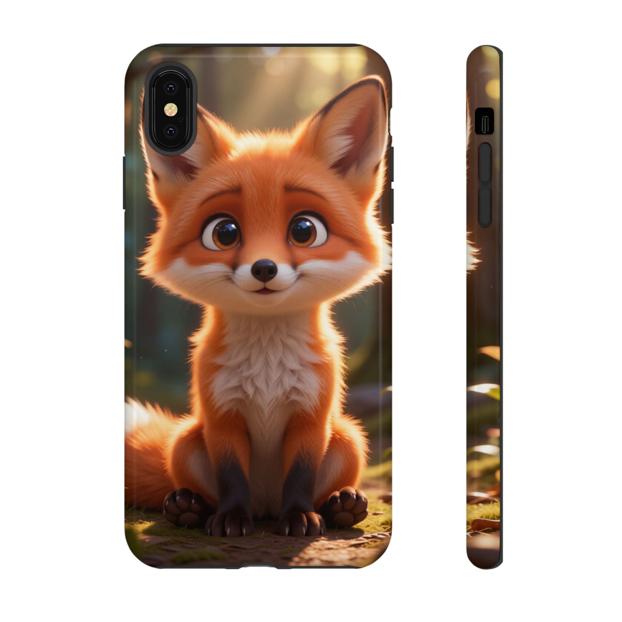 Cute Fox Phone Case – Adorable Cartoon Fox Hard Shell