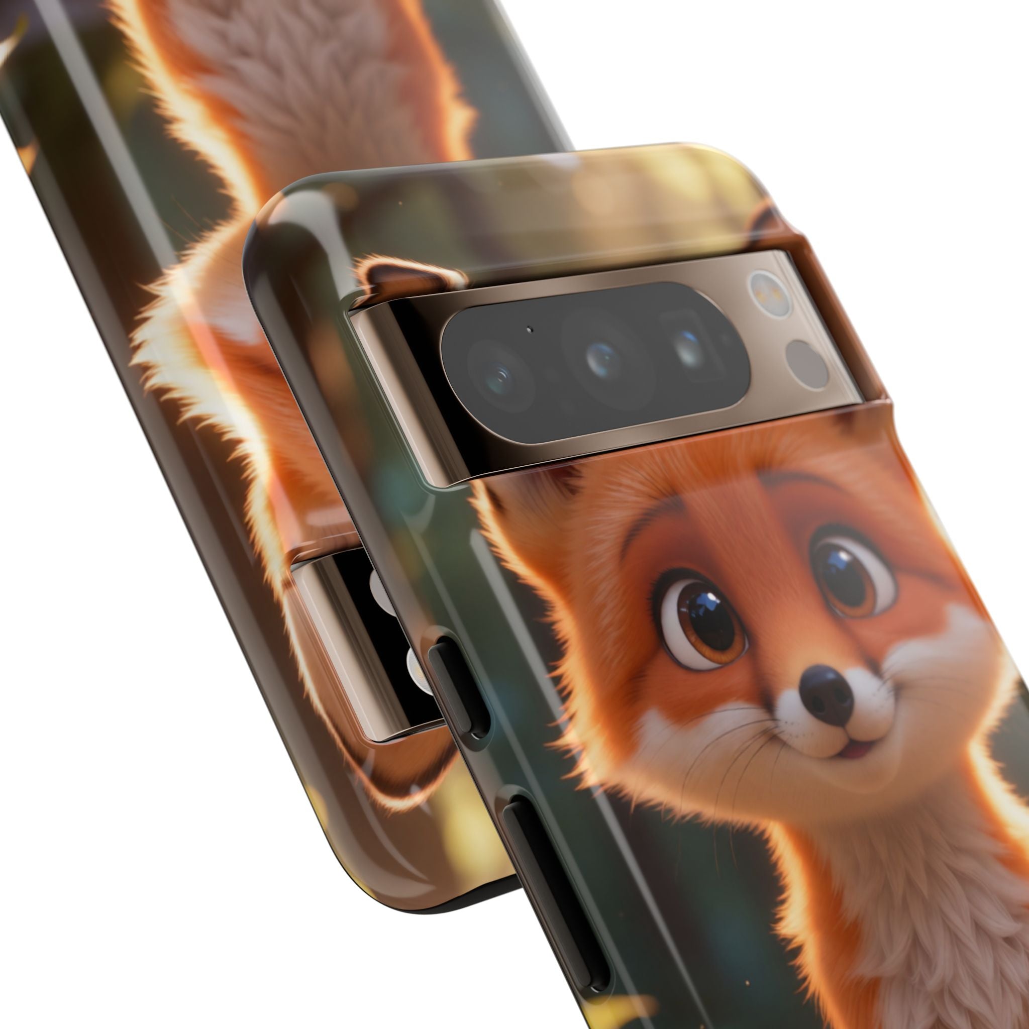 Cute Fox Phone Case – Adorable Cartoon Fox Hard Shell