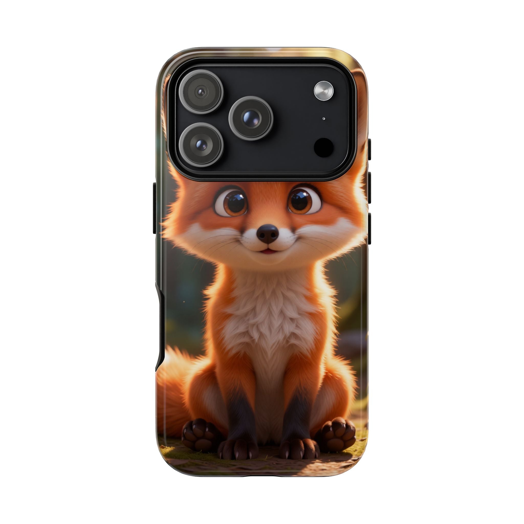 Cute Fox Phone Case – Adorable Cartoon Fox Hard Shell