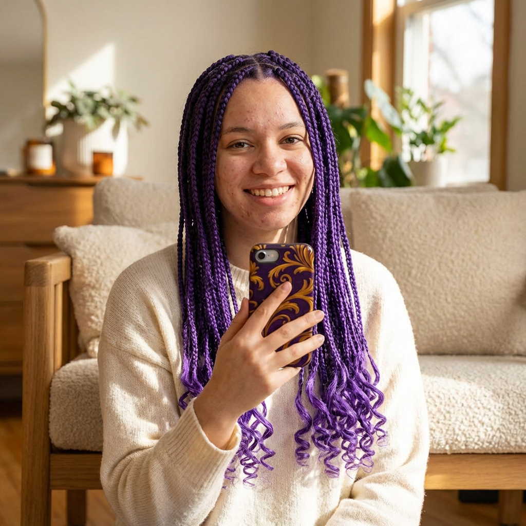 Ornate Golden Flourish Phone Case – GIORMA™ Purple & Gold Baroque Hard Shell