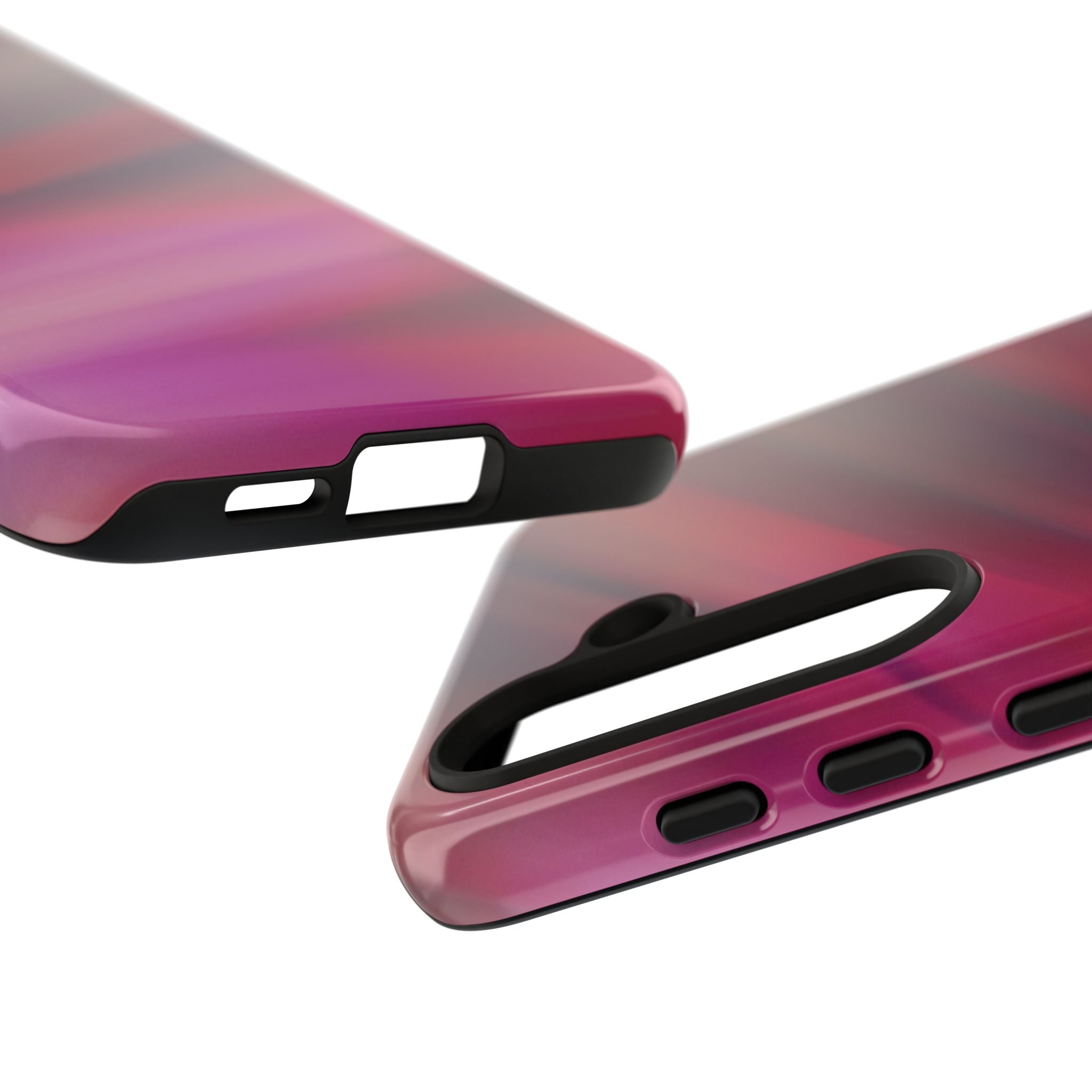 Abstract Gradient Phone Case – Red Purple Glossy Aesthetic Hard Shell
