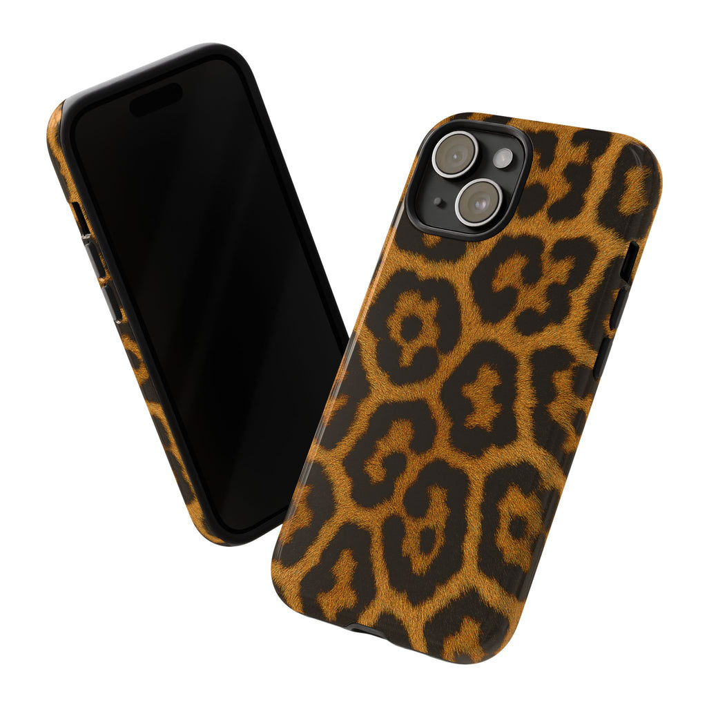 Leopard Print Phone Case – Safari Aesthetic Glossy Hard Shell