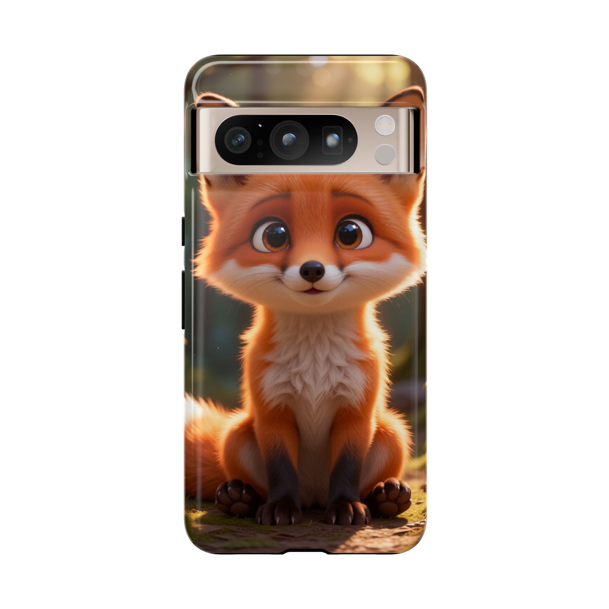 Cute Fox Phone Case – Adorable Cartoon Fox Hard Shell