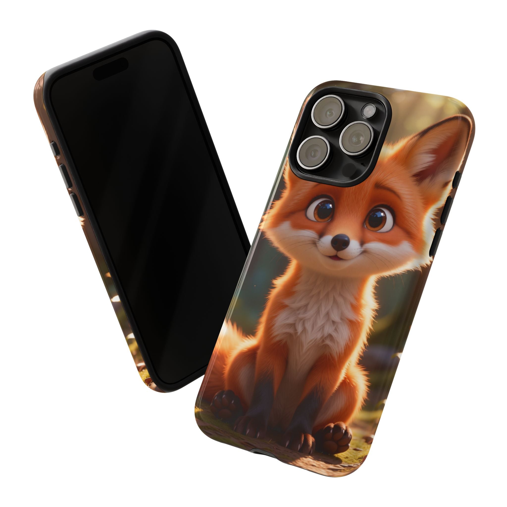 Cute Fox Phone Case – Adorable Cartoon Fox Hard Shell