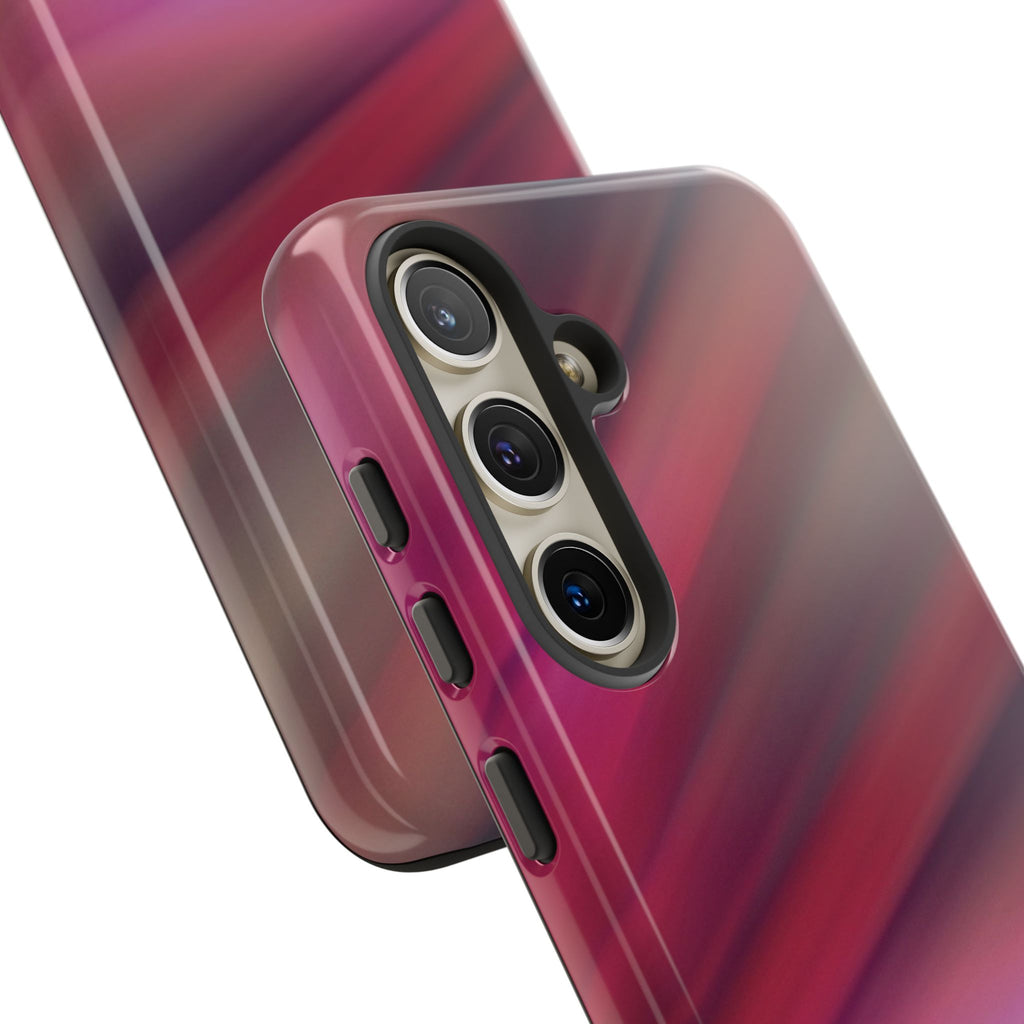 Abstract Gradient Phone Case – Red Purple Glossy Aesthetic Hard Shell